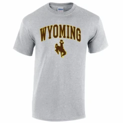 Wyoming Cowboys Traditional Tee – Grey/Brown/Gold