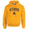 Wyoming Cowboys Traditional Hoodie – Gold -Sportswear Discount Store 1 7