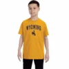 Wyoming Cowboys Youth Traditional T-Shirt – Gold -Sportswear Discount Store 1 8