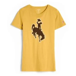 Wyoming Cowboys Women’s Freshy Tee – Athletic Gold