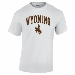 Wyoming Cowboys Traditional Distressed Tee – White