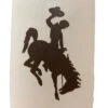 Wyoming Cowboys 1.7″ Bucking Horse Decal – Brown -Sportswear Discount Store 28009