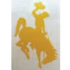 Wyoming Cowboys Bucking Horse Decal 3″ – Gold -Sportswear Discount Store 28011 1 2