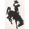 Wyoming Cowboys 1.7″ Bucking Horse Decal – Black -Sportswear Discount Store 38100
