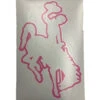 Wyoming Cowboys 12″ Outline Bucking Horse Decal – Pink -Sportswear Discount Store 52422