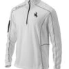 Wyoming Cowboys Omni-Wick Shotgun ¼ Zip Pullover – White -Sportswear Discount Store 536621