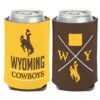 Wyoming Cowboys 12oz Can Cooler – Brown/Gold -Sportswear Discount Store 55252