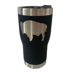 Wyoming State Flag 20oz 2in1 Insulated Tumbler – Black