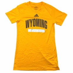 Adidas Wyoming Cowboys Women’s Creator S/S Tee – Gold