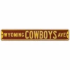 Wyoming Cowboys Avenue Street Sign – Brown