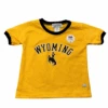 Wyoming Cowboys Infant Ringer Tee – Gold/Brown