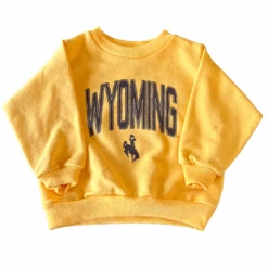 Wyoming Cowboys Infant Crewneck – Gold