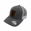 Wyoming Cowboys W Leather Patch Hat – Heather Grey/White -Sportswear Discount Store 614082
