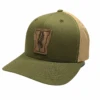 Wyoming Cowboys W Leather Patch Hat – Moss/Khaki -Sportswear Discount Store 61409