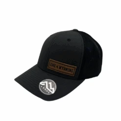 Wyoming Cowboys Leather Patch Hat – Charcoal/Black