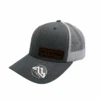 Wyoming Cowboys Leather Patch Hat – Heather Grey/White