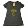 Wyoming Cowboys Women’s S/S V-neck Tee – Dark Grey -Sportswear Discount Store 62457