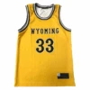 Wyoming Cowboys Ike #33 Basketball Jersey – Gold -Sportswear Discount Store 62698 1