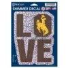Wyoming Cowboys “Love” Shimmer Decal -Sportswear Discount Store 66387119