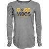 Wyoming Cowboys Women’s Good Vibes L/S Tee – Grey -Sportswear Discount Store B8Z9P LIG5203 HEAT