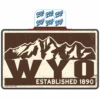 Wyoming WYO Established Decal -Sportswear Discount Store BK6BN STICKER