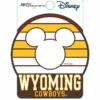 Wyoming Cowboys Disney Striped Decal -Sportswear Discount Store BK6N6 STICKER