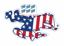 Wyoming Cowboys Stars And Stripes Bucking Horse Decal