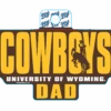 Wyoming Cowboys Dad Decal – Brown -Sportswear Discount Store BKGMC STICKER