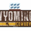 Wyoming Cowboys Roll It Decal – Brown -Sportswear Discount Store BKX9Z STICKER