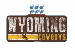 Wyoming Cowboys Roll It Decal – Brown
