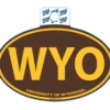 Wyoming Cowboys WYO Oval Decal – Euro Style