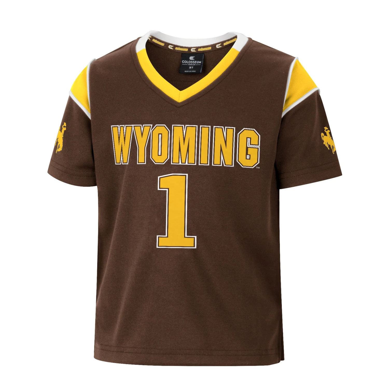 Wyoming Cowboys Toddler Football Jersey – Brown