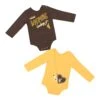 Wyoming Cowboys Infant Dorays Onesies – Brown/Gold -Sportswear Discount Store COSS20275 WYOM FF