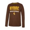 Wyoming Cowboys Takagi L/S Tee – Brown -Sportswear Discount Store COTL11505S WYOM 001 MF