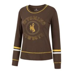 Wyoming Cowboys Women’s Heathrow L/S Tee – Brown