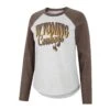 Wyoming Cowboys Women’s Raglan L/S Tee – Grey/Brown -Sportswear Discount Store COTL31164HG WYOM MF