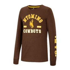 Wyoming Cowboys Youth Rooftop L/S Tee – Brown