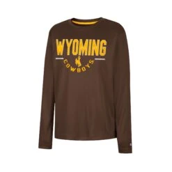 Wyoming Cowboys Youth Fahoo L/S Tee – Brown