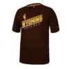 Wyoming Cowboys Dual Blend S/S Tee – Brown -Sportswear Discount Store COTS11447 WYOM MF