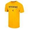 Wyoming Cowboys Ticking Like This S/S Tee – Gold -Sportswear Discount Store COTS11549 WYOM 001 MF