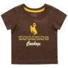 Wyoming Cowboys Infant S/S Tee – Brown -Sportswear Discount Store COTS20254 WYOM F
