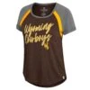 Wyoming Cowboys Bluff S/S Tee – Brown/White/Grey -Sportswear Discount Store COTS31190 WYOM MF