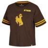 Wyoming Cowboys Women’s One Earth S/S Tee – Brown -Sportswear Discount Store COTS31196 WYOM MF