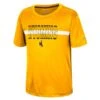 Wyoming Cowboys Youth Duke S/S Tee – Gold -Sportswear Discount Store COTS40740 WYOM 001 MF