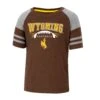 Wyoming Cowboys Toddler Football S/S Tee – Brown/Grey -Sportswear Discount Store COTS80302 WYOM MF