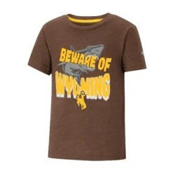 Wyoming Cowboys Toddler Shark S/S Tee – Brown
