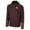 Wyoming Cowboys Vito Full Zip Hood – Brown/Grey