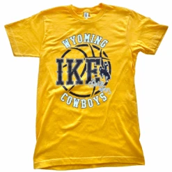 Wyoming Cowboys Graham Ike #33 S/S Tee – Gold