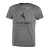 Wyoming Cowboys Toddler Football S/S Tee – Heather Grey -Sportswear Discount Store KWT3KtiU