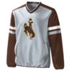Wyoming Cowboys Batters Box Pullover – Grey/Brown -Sportswear Discount Store LA32E075 UWY g